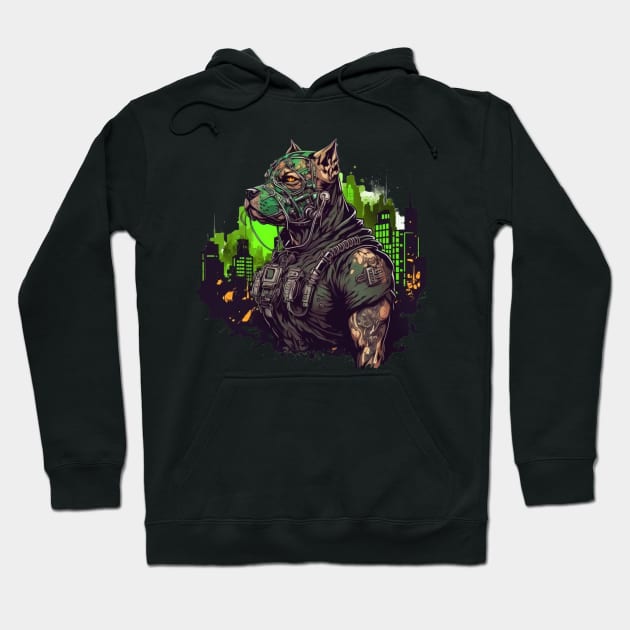 Cyber City Dog Trooper Hoodie by gibah